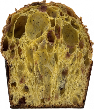 Lemon Poppy Mascarpone Raspberry Panettone
